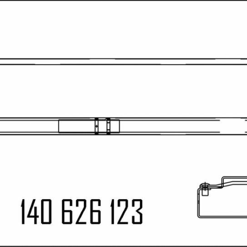 140626123 - PANEL 115 MM COMPL.. F.FUEL HOSE COLUMN S MPD OR